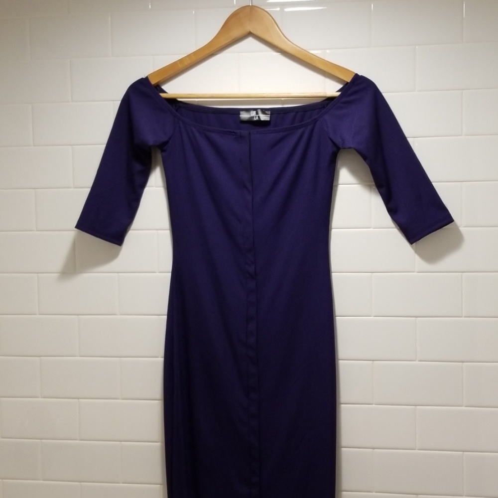 Off Shoulder Bodycon Midi - Picture 3 of 8